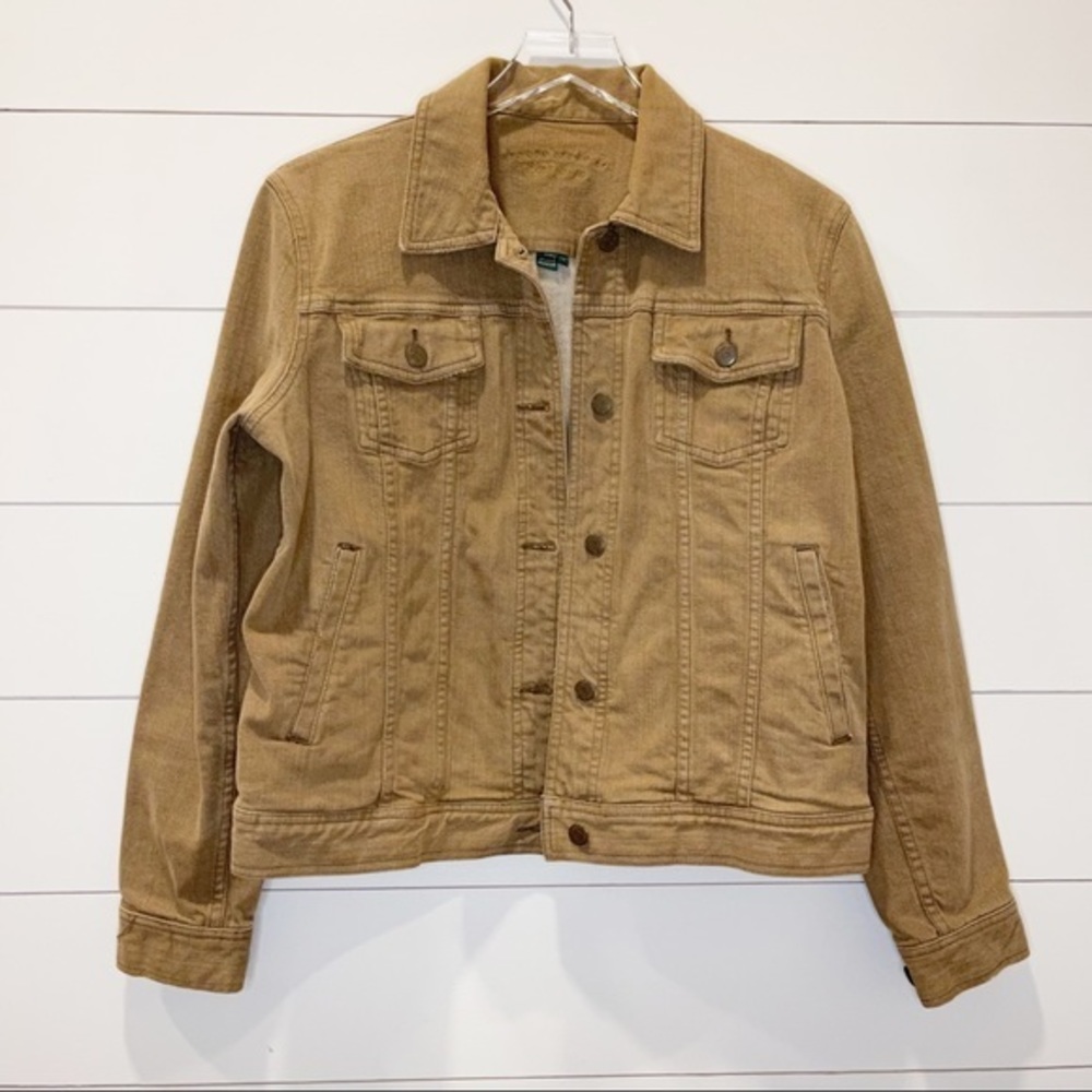 Lauren Ralph Lauren Jeans Co Tan Denim Jacket Womens size Large